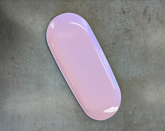 Ultra Metal Tray Oval - Pink